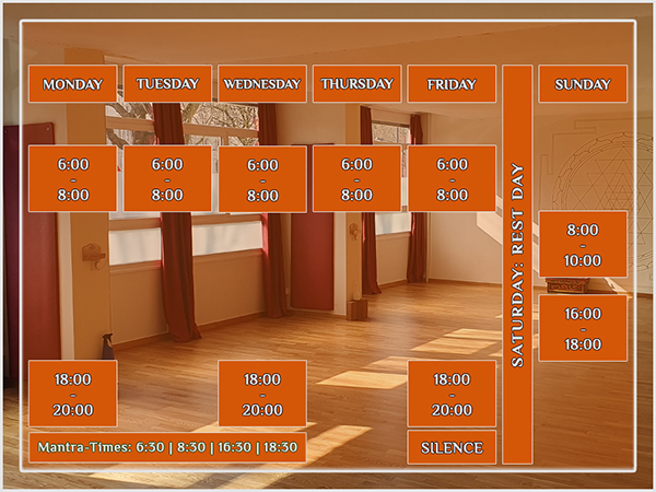 Class schedule | 10x Ashtanga Mysore Style per week